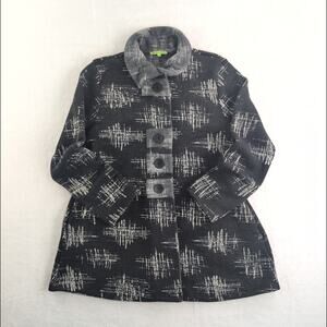 Trisha Tyler Shacket Abstract LagenLook Tunic Women's Medium Oversized